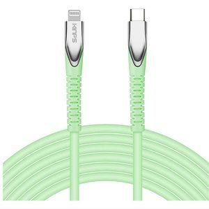 Green USB-C to Lightning Fast Charging Cable [MFI Certified, 10ft]